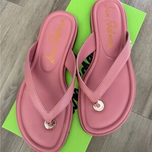 Sam Edelman Pink Leather Thong Remi Sandals 7